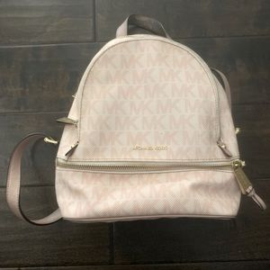 Michael Kors pink backpack